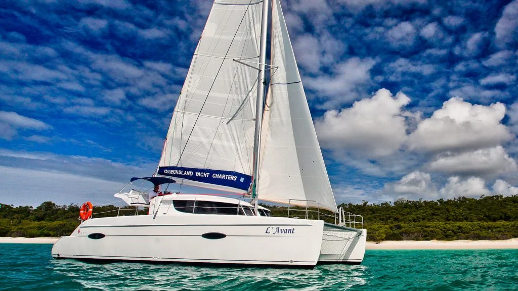 L'Avant Fountaine Pajot Lipari 41 sailing catamaran in the Whitsundays