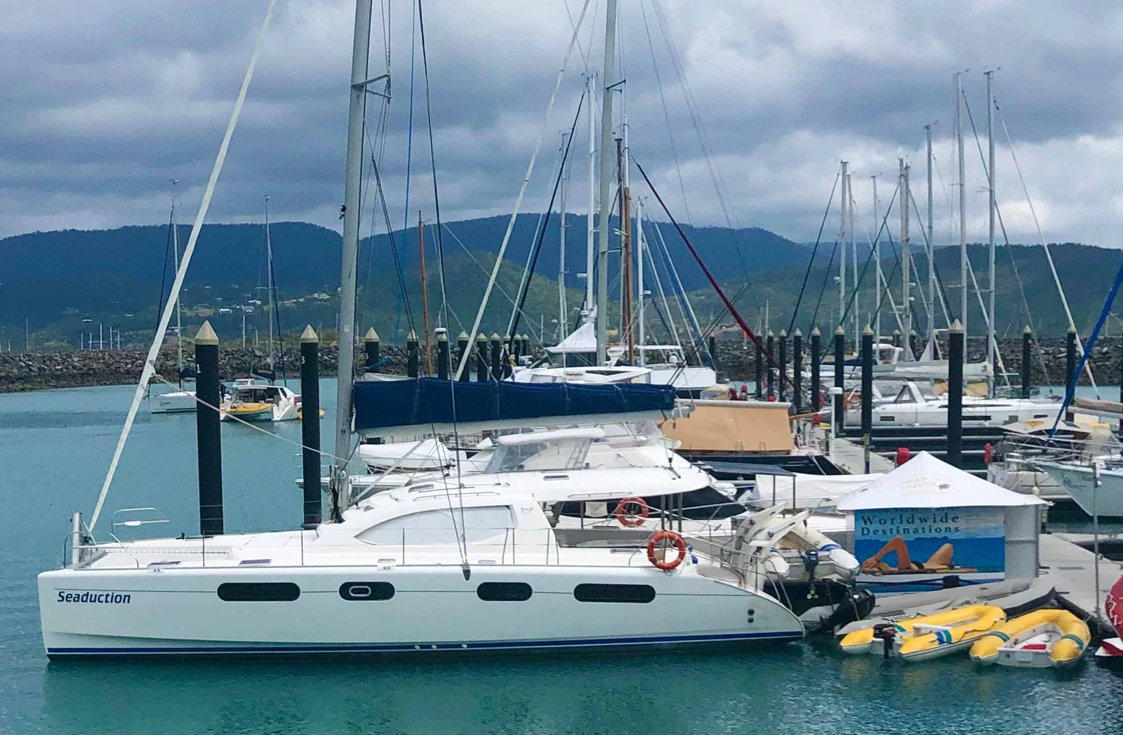 Seaduction Leopard 46 sailing catamaran in the Whitsundays