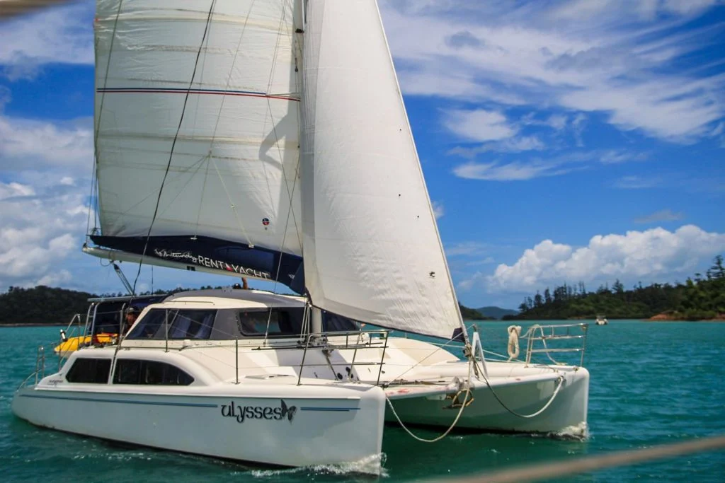 Ulysses Seawind 1000XL sailing catamaran in the Whitsundays
