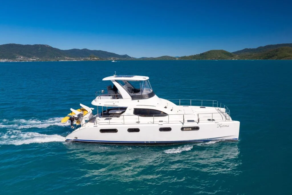 Karma Leopard 47.4 power catamaran in the Whitsundays