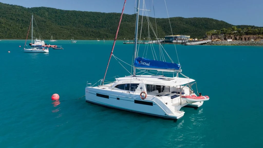 Carma Mia Leopard 40 sailing catamaran in the Whitsundays